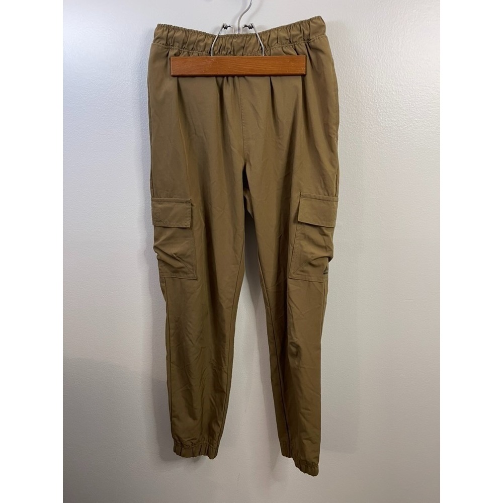 RBX Boys Khaki Tan Cargo Jogger Pants Elastic Waist Stretch Size M 10-12 SK47738